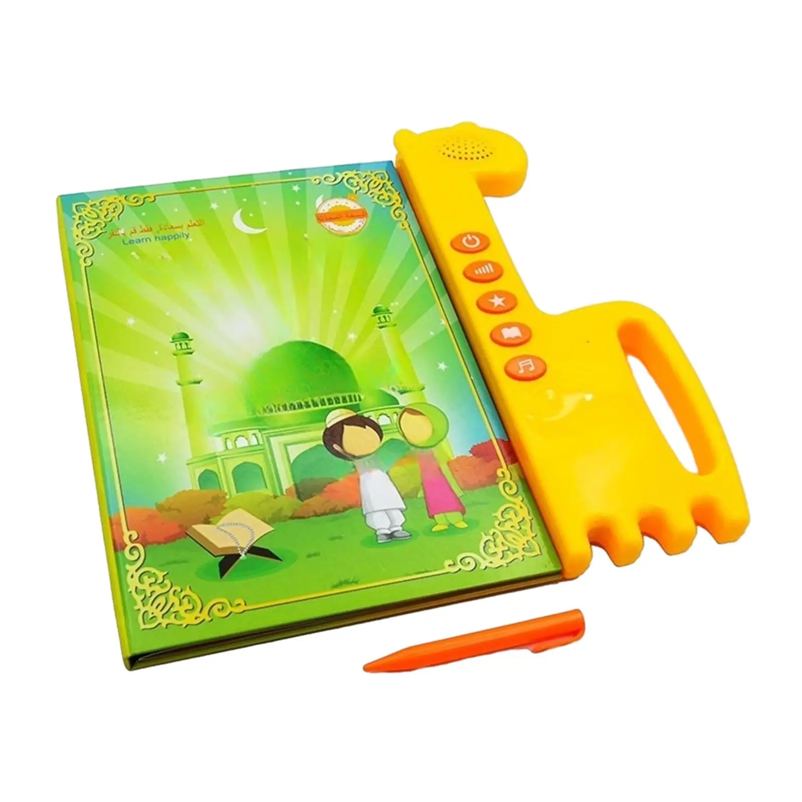 Arabic Learning Machine Portable Audio Book Arabic Word Learning Developmental Toys Multifunction for Children Kids Gift Girls