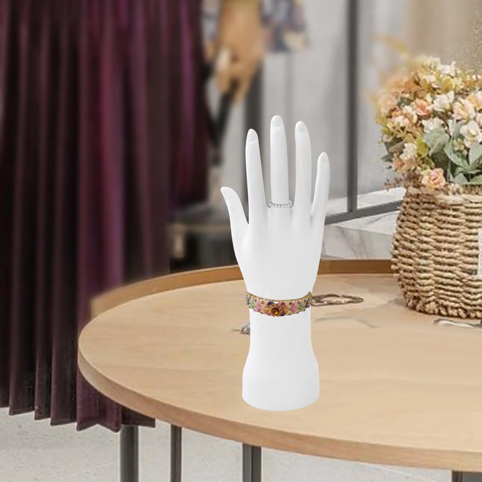 Hand Mannequin Model Nails Art Training Hand Practice Hand Necklace Bracelet Ring Display Stand Fake Hands Photograph Props