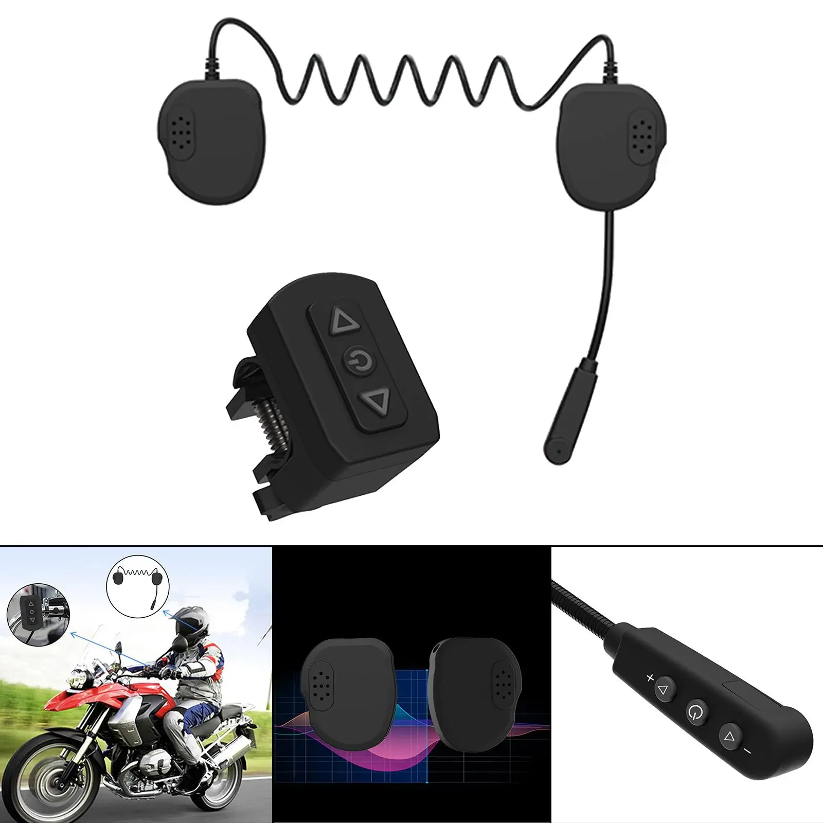 Motorbike with Remote  Helmet Headphone Speakers Accessories Stereo