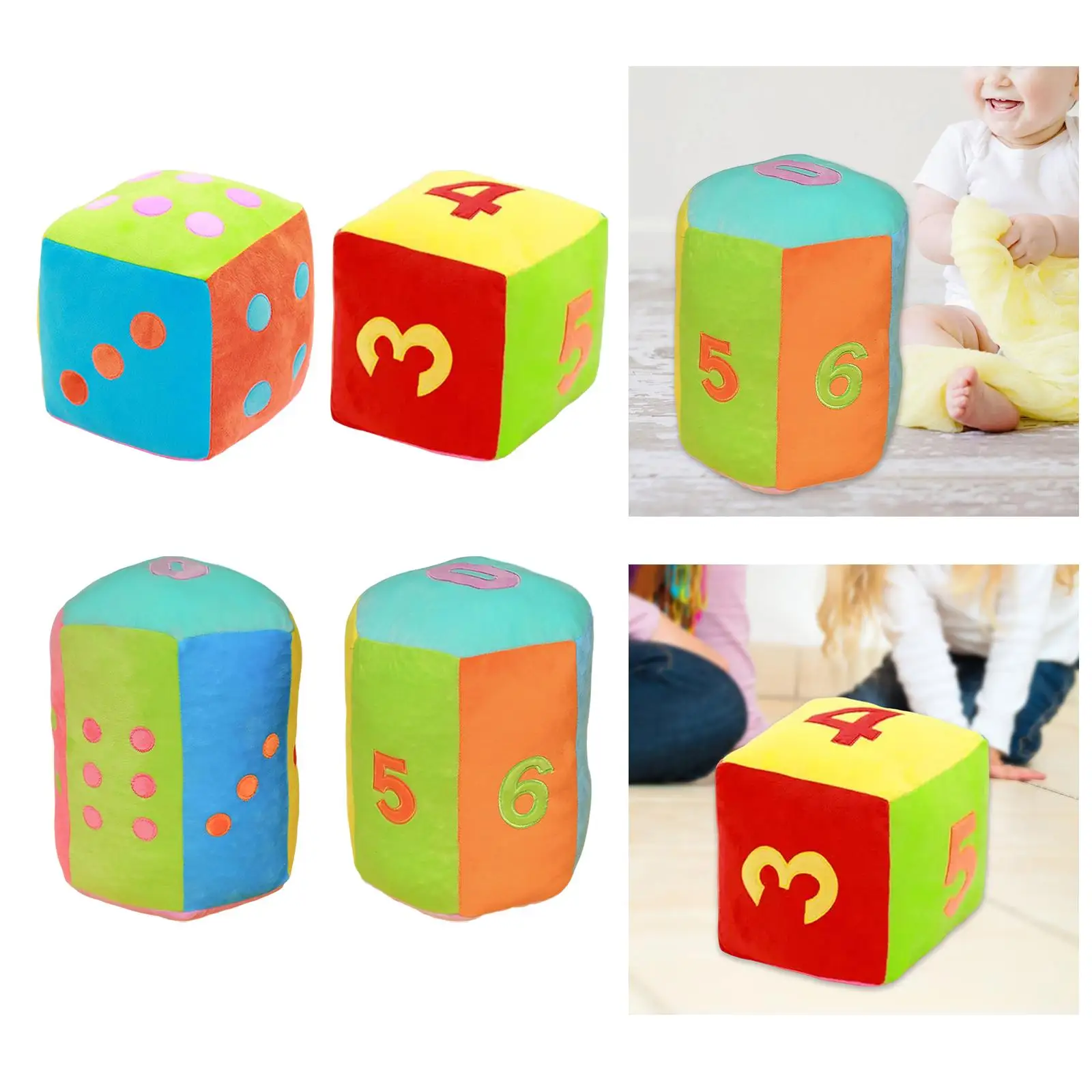 Plush Dice Toy Stuffed Toys Playing Games Party Decorations Educational for Girls Boys
