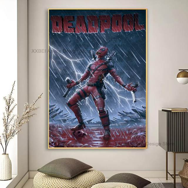 Deadpool Wall Hanging; wall quilt; wall art; quilted wall hanging; comic book; 8 bit style; pixelated; marvel high quality comics; superhero; mutant