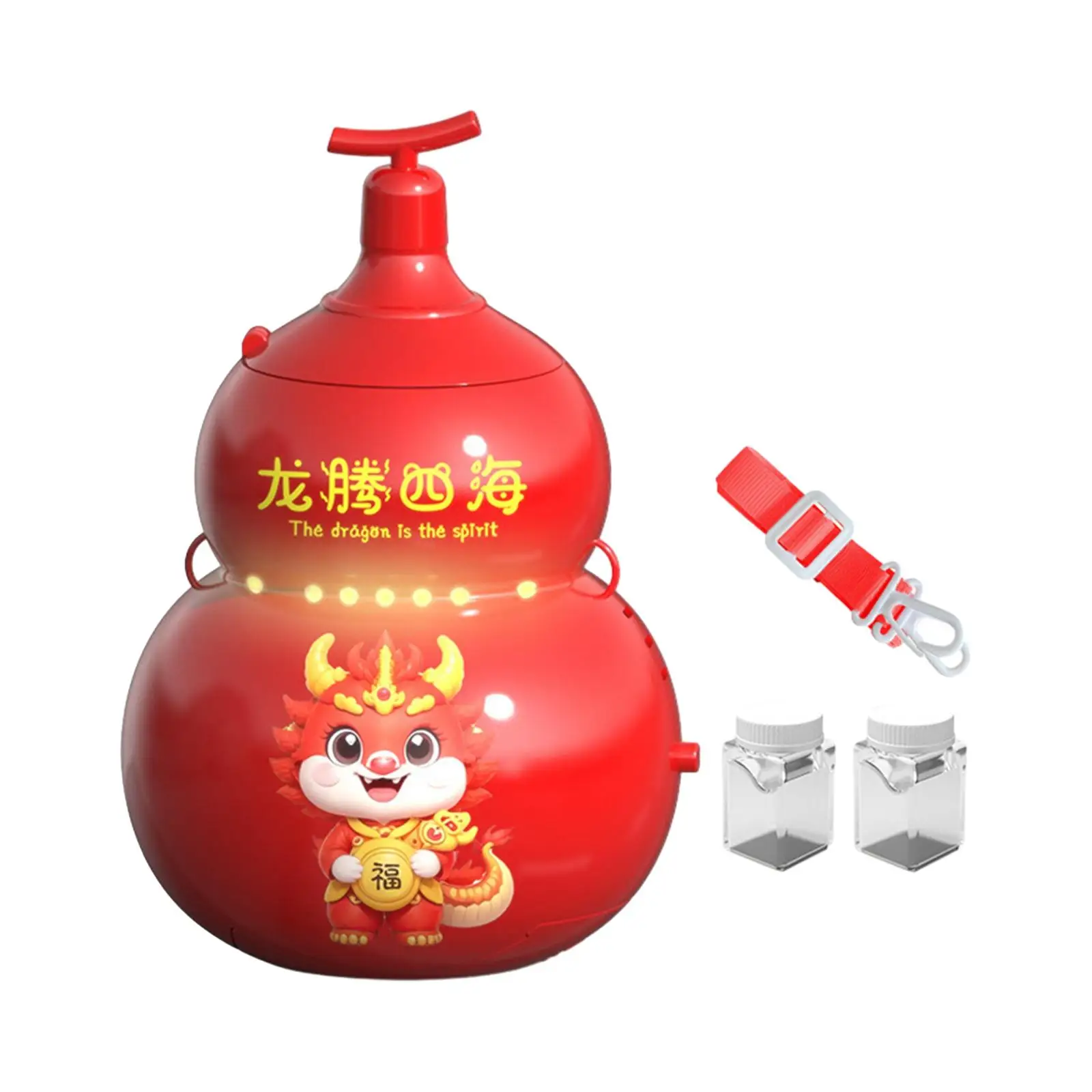 Chinese New Year with Sounds Beach Toy Portable Fireworks Bubble Machine for New Year Outdoor Activities Garden Indoor Celebrate