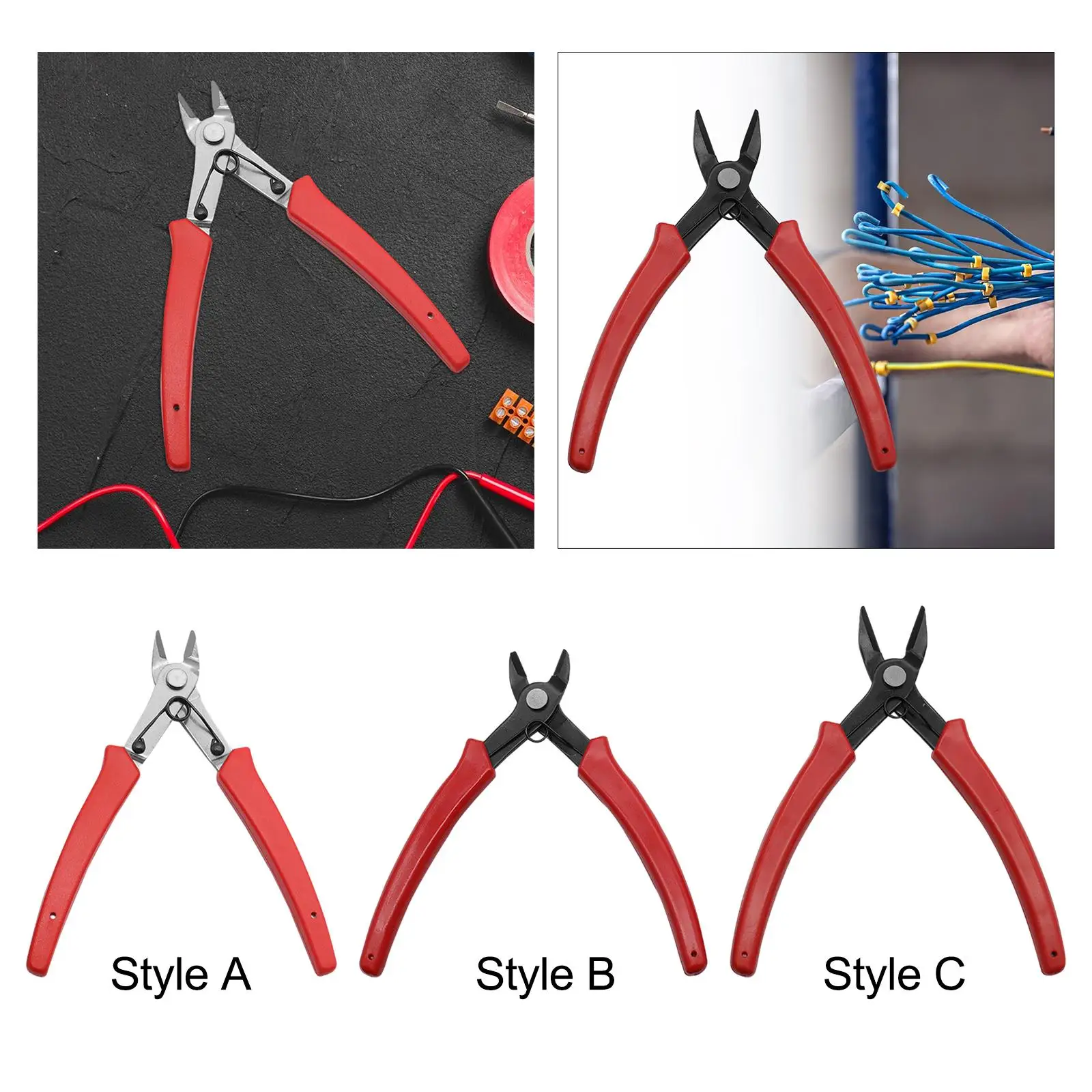 Diagonal Cutters Multipurpose Multifunctional Scissors Angled Head Wire Cutters for Cutting Heating Wire Electrician Work