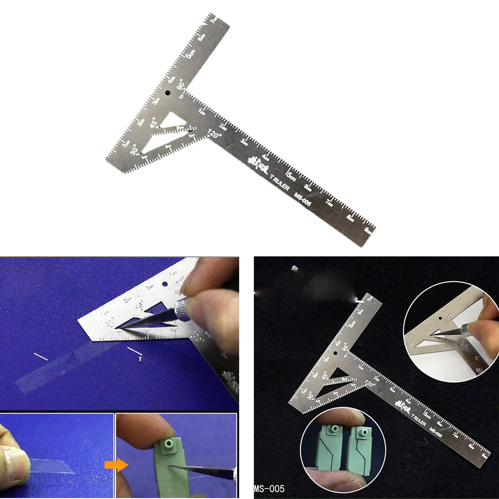 Transform Stainless Steel T-shaped Ruler Upgrade Modeling Craft