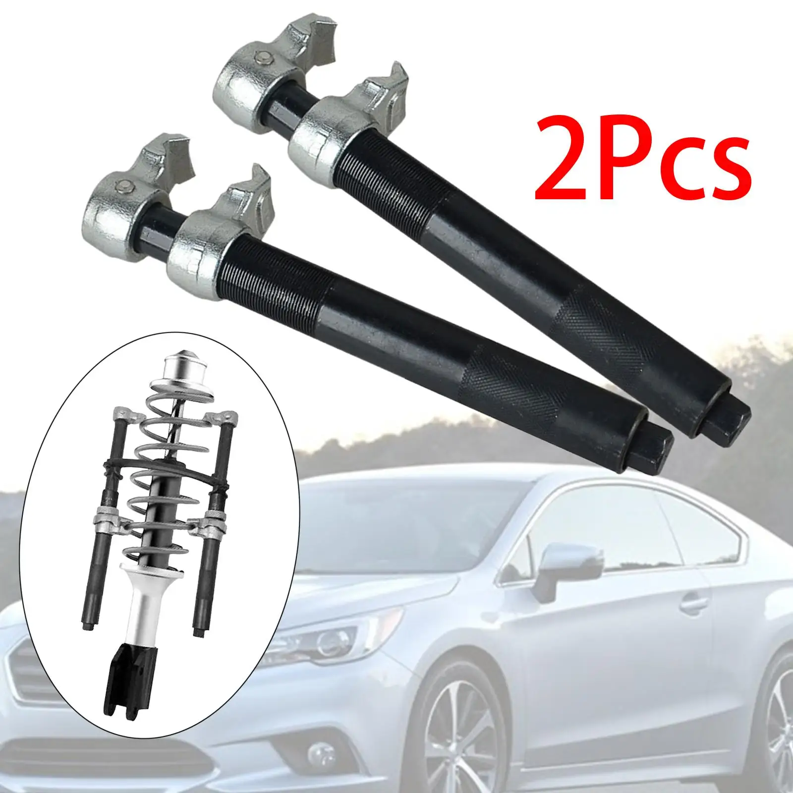 Compressor Adjustable Direct Replaces Spare Parts Spring Struts Shocks with 2 Steel Jaw Claws Spring Spacer