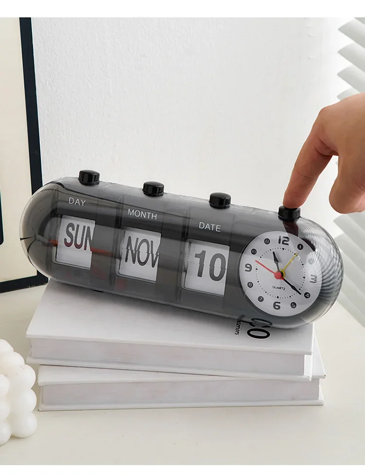 Minimalism Flip Calendar Clock Plastic Count Down