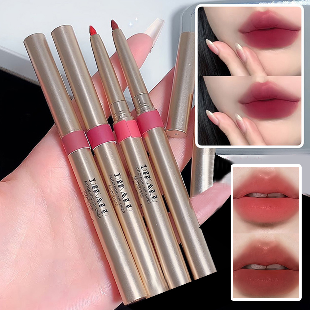 Best of Auto Rotate Lipliner Waterproof Lip Liner Pen Non-stick Cup Matte Lipstick Pen Lip Pencil Velvet Nude Long Lasting Lip Cosmetic Reviews & Tips