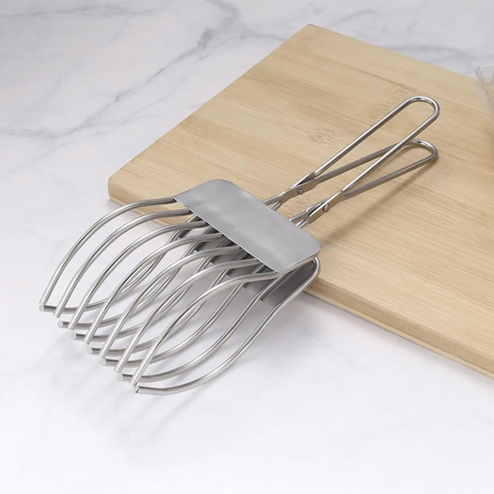 Slicing Kitchen Tools Gadget Bread Holder Buffet Tongs Vegetable Slicer Roast Beef Tongs for Slicing Vegetable