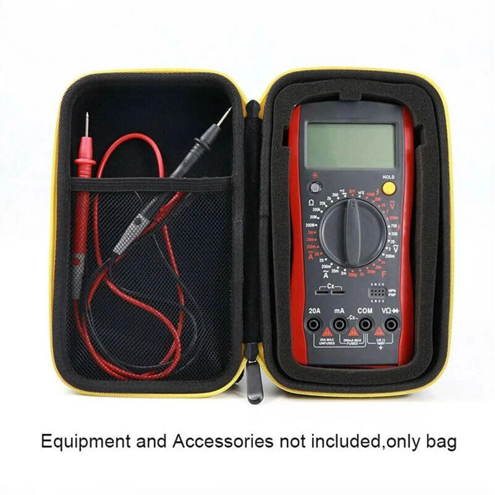 Hard universal meter Meter Soft Case Lightweight with Handle mesh Metal Zipper Portbale Handy Carrying Case for F115C