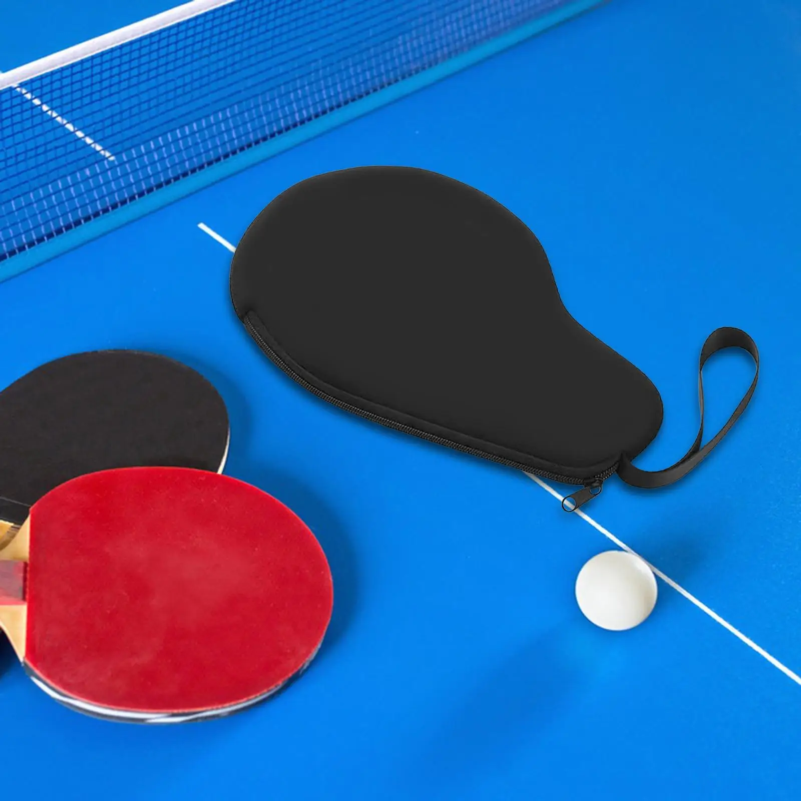 Ping Pong Paddle Case Wear Resistant Container Ping Pong Paddle Cover Table Tennis Cover for Sportsman Unisex Youth Training Gym