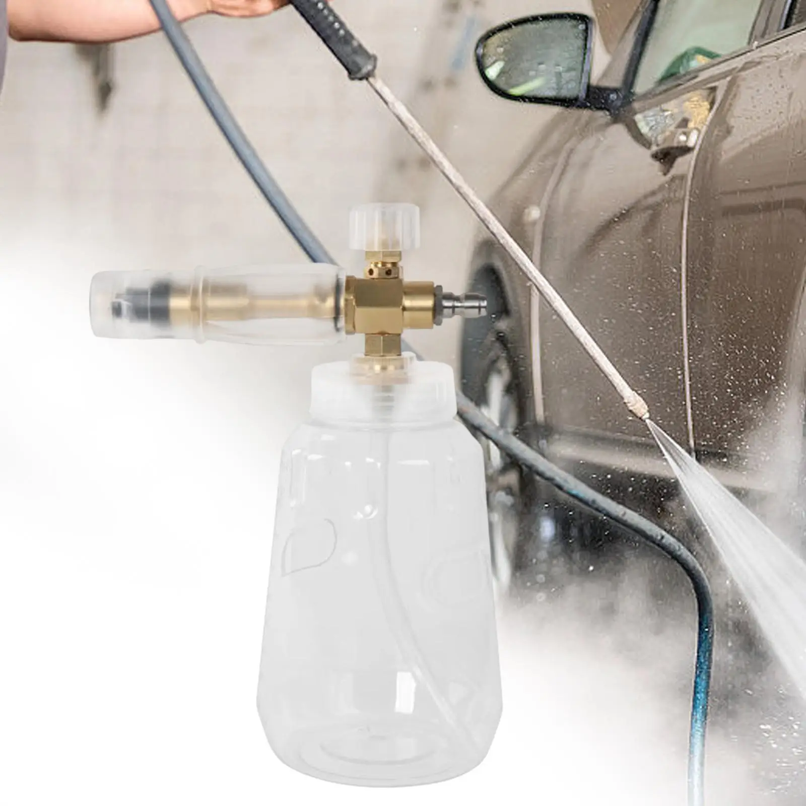 Snow Foam Lance Bottle Adjustable Nozzle Portable Foam Sprayer for Automotive Detailing Garden Lawn Planter Car Window Washing