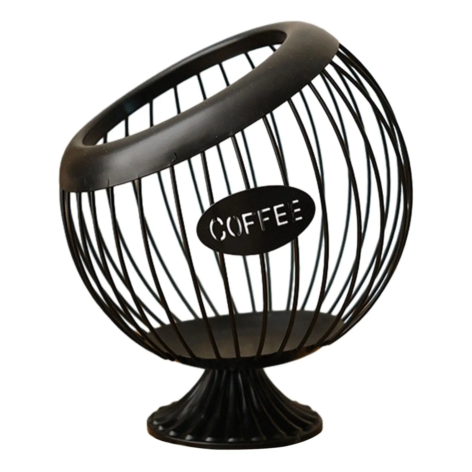Coffee Pod Basket Iron Coffee Capsule Cages for Cafe Bar Kitchen Countertop