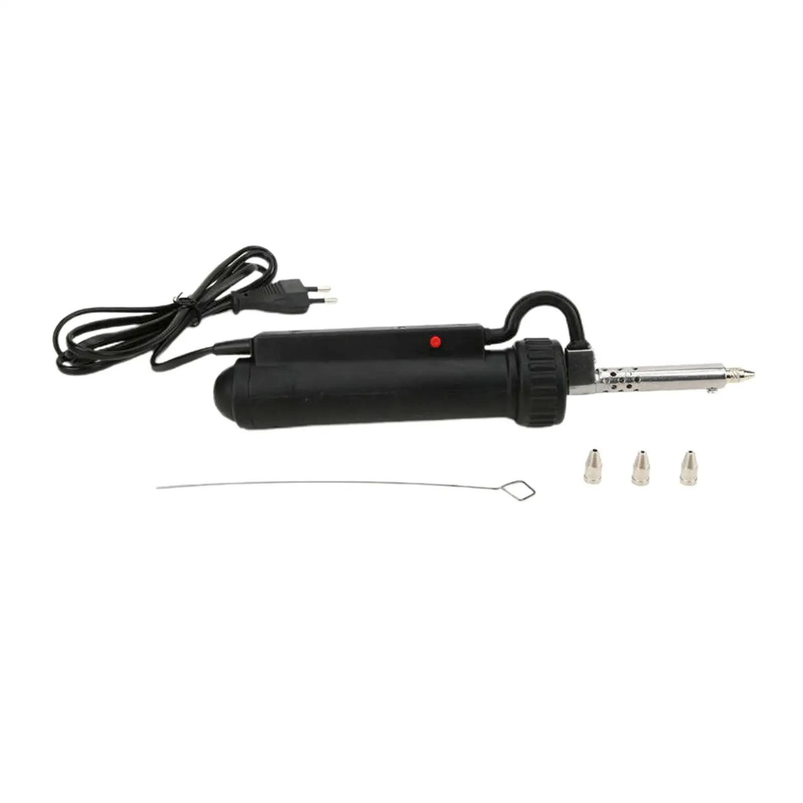 Electric Vacuum Solder Sucker Desoldering Suction Pump Iron Gun Tin Soldering Repair Tool with 3 Nozzle EU Plug 220V 30W