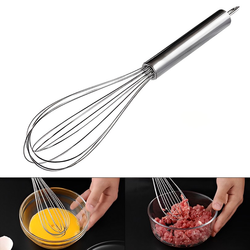 Title 9, Egg Beater Stainless Steel Kitchen Egg Whisk Ba...