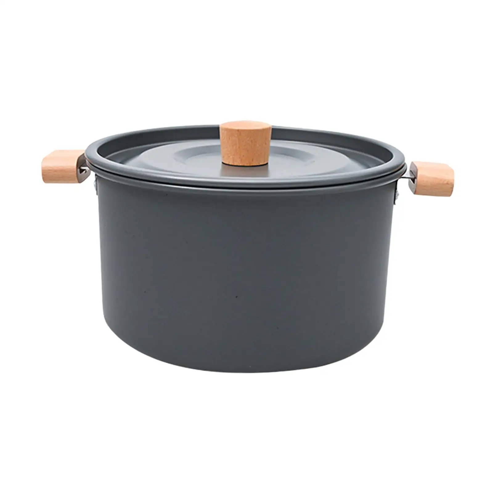 Camping Stockpot Round Large with Lid for Backpacking Home Hiking