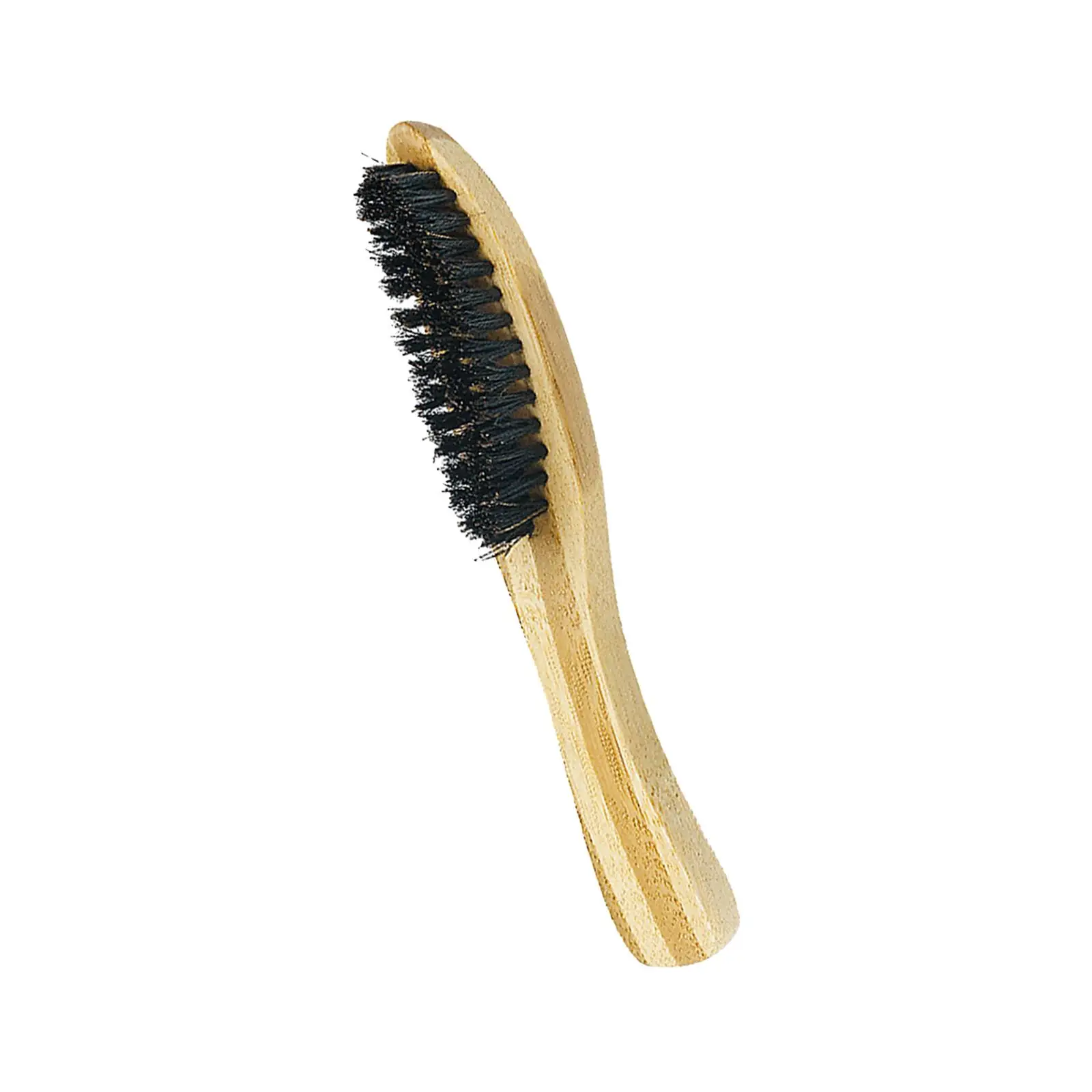 Beard Brush Shaving Comb Strong Male Mustache Brush Facial Hair Brush Nylon Bristles Hair Styling Tool for Improving Texture Men