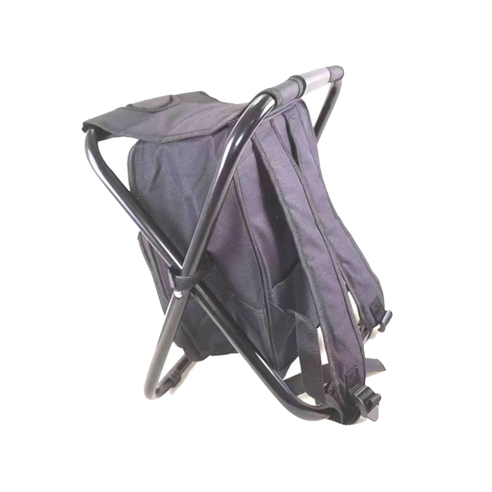 Foldable Backpack Chairs Lightweight Camping Chair Convenient Carry Strong Load