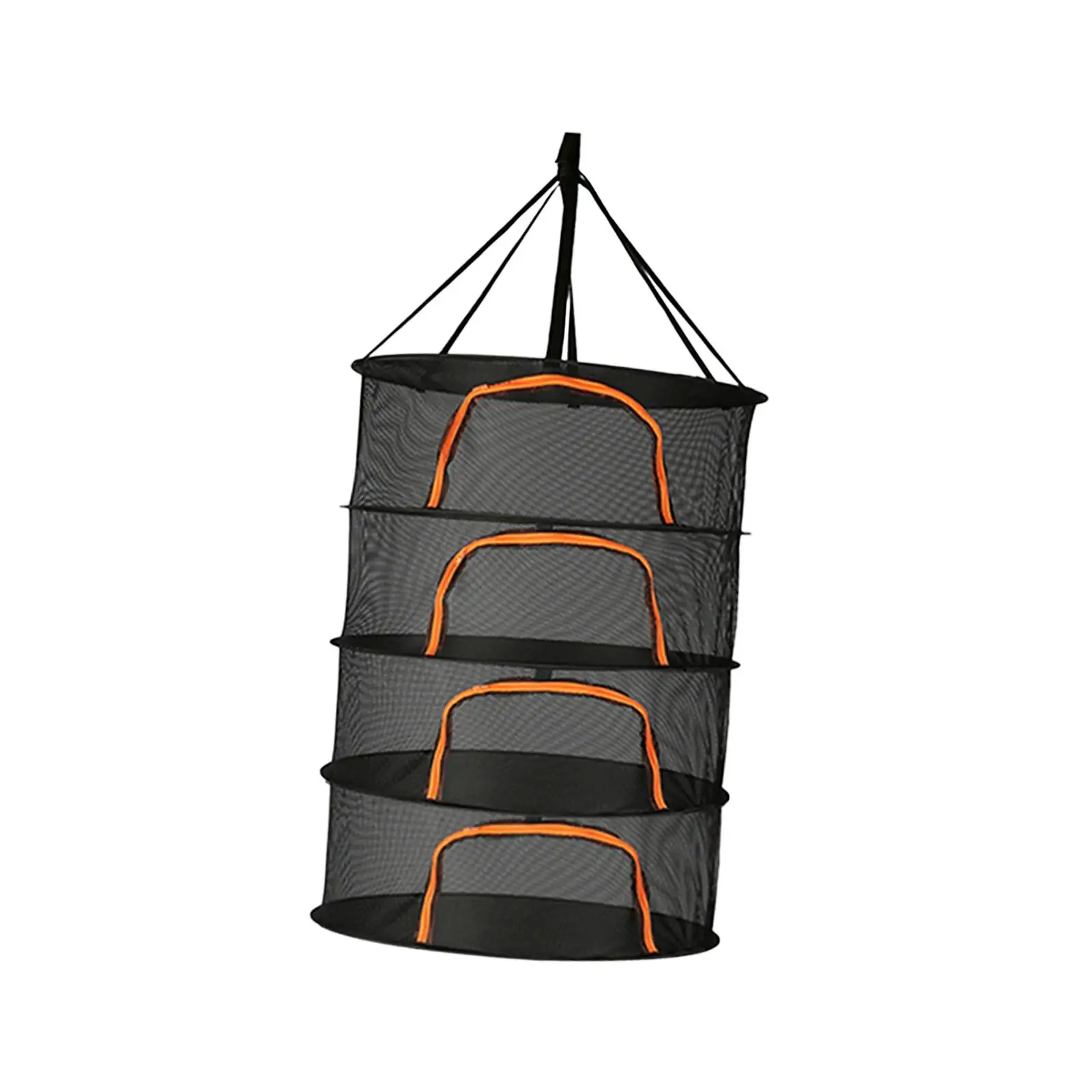 Plants Drying Rack Foldable with Zipper Opening Breathable Drying Mesh Hanging Mesh Dryer for Tea Dolls Vegetables Flowers Fish