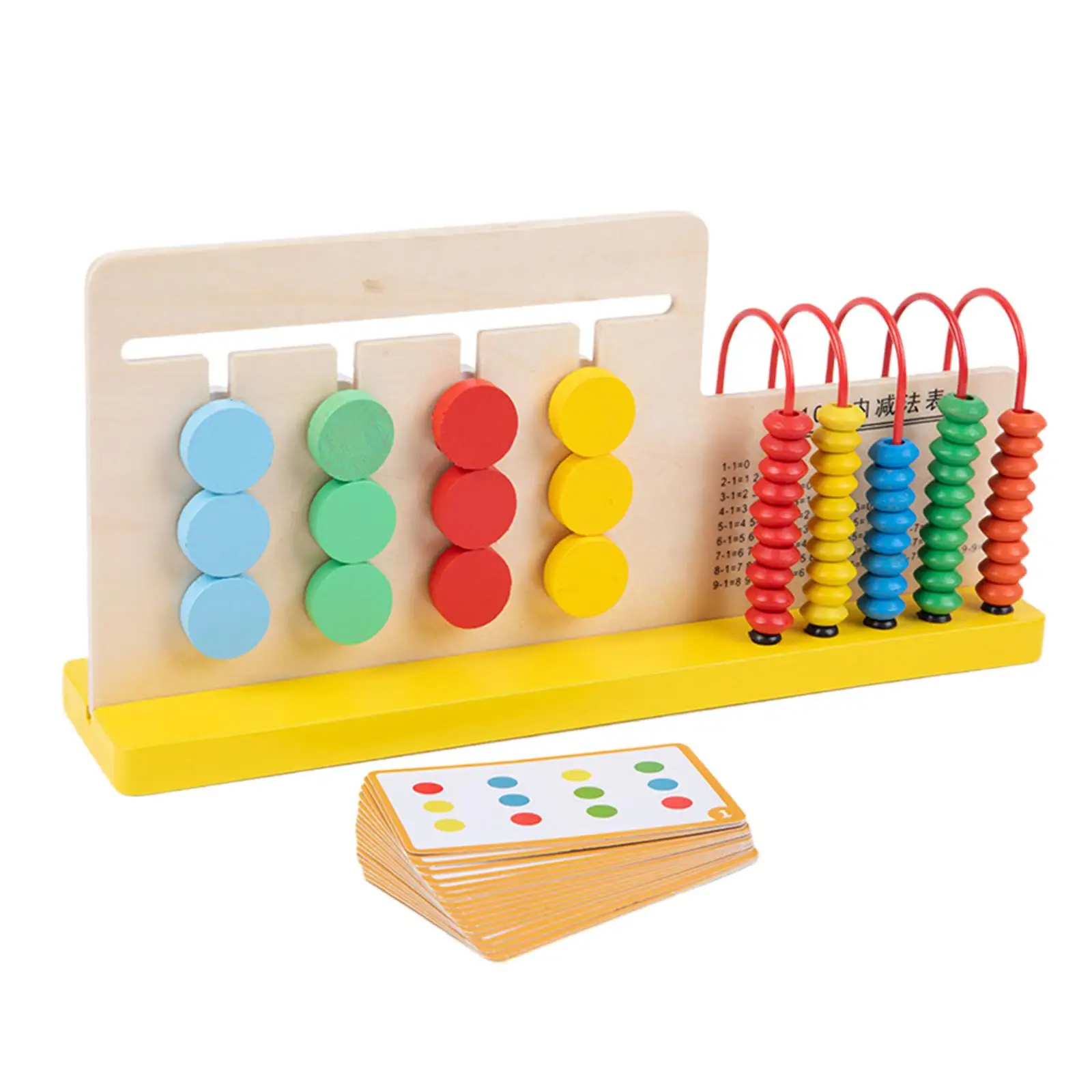 Slide Puzzle Colorful Bead Frame Abacus Brain Teasers Early Educational Abacus Counting Beads Birthday Gift Ages 3 4 Years Old