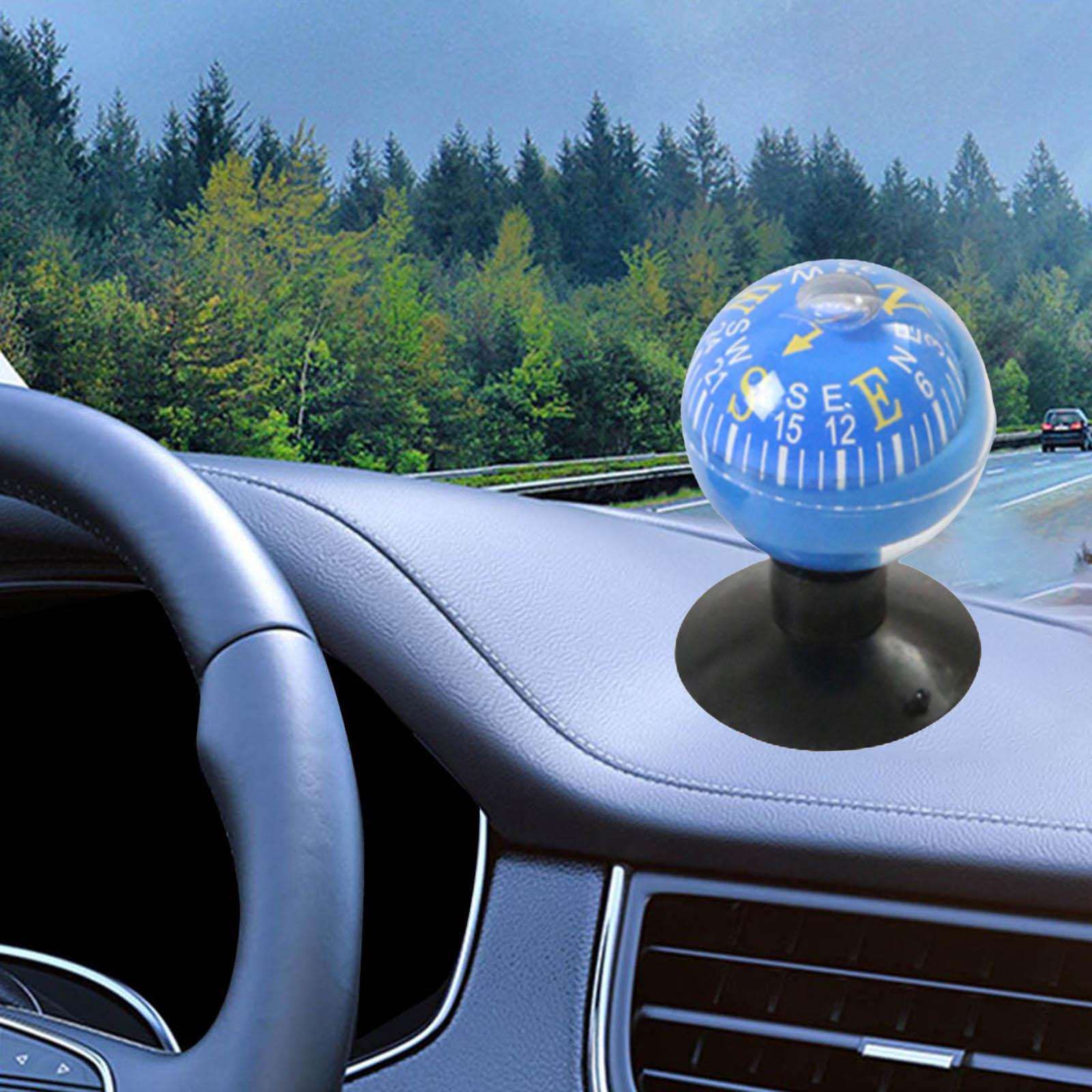 Car Ball Compass Dashboard Dash Compass for Marine Boat Random Color