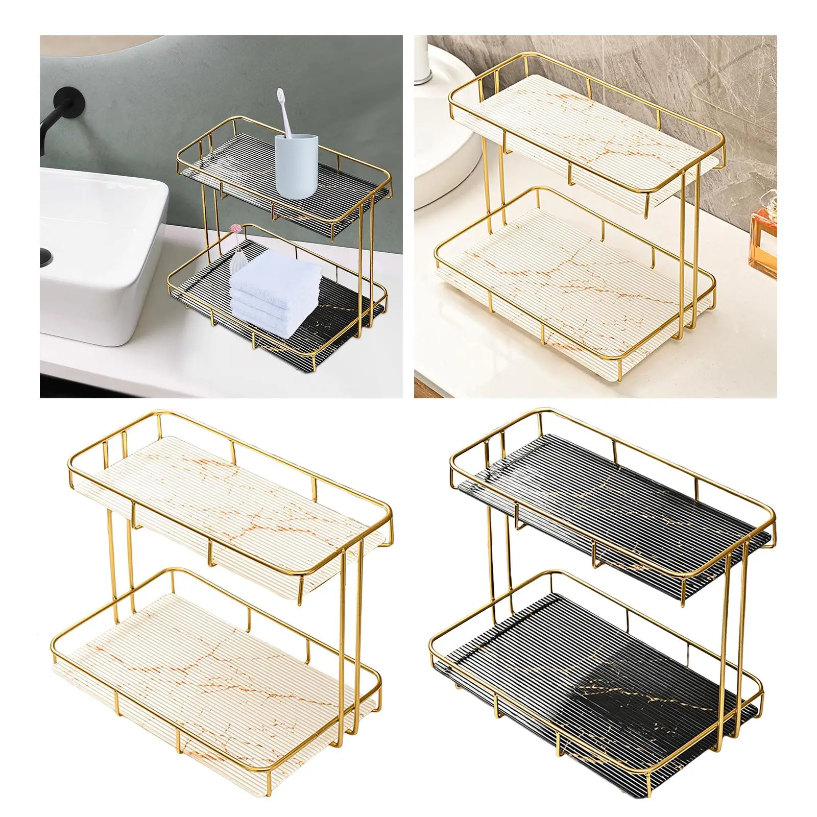 Countertop Organizer Stand Specialty Plates Multifunction Cosmetics Perfume Storage Rack for Restaurants Buffet Parties Tabletop