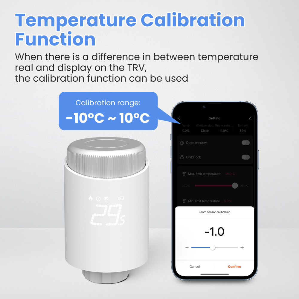 S01c15cf6d2a94daf9ef285a5eab931461 ZigBee Smart Thermostat Radiator Actuator Tuya Programmable Heating Thermostat Temperature Controller For Alexa Google Home