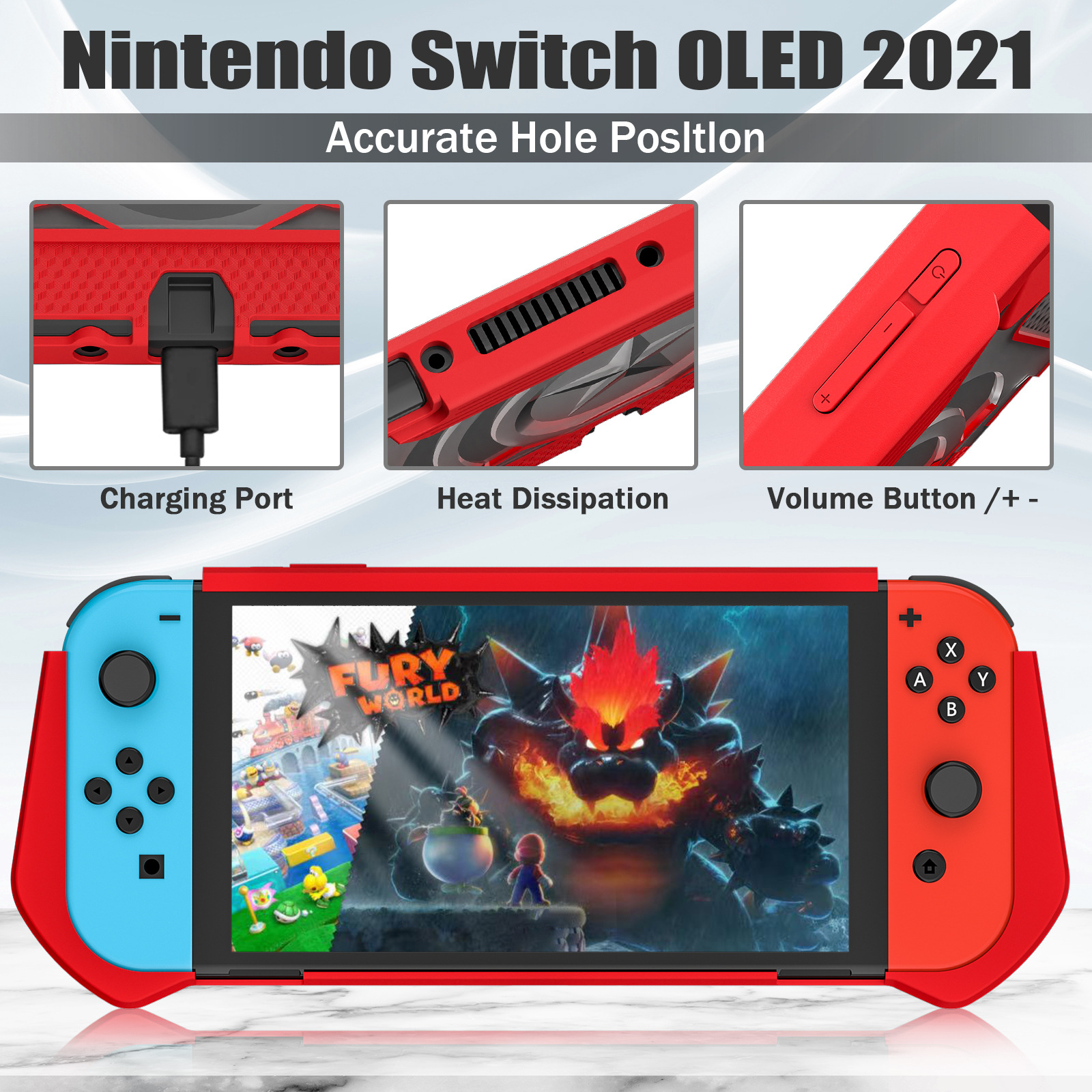 Защитный чехол для Nintendo Switch OLED тонкий портативный ударопрочный и  ударопрочный корпус