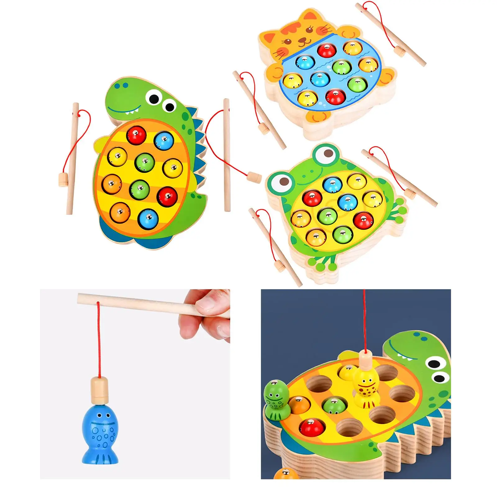 Magnetic Fishing Toys Motor Skills Activity Party Early Learning with Fishing