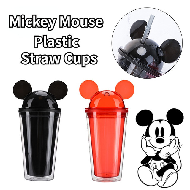 Mickey Mouse Vinyl Sticker 710ml Reusable Straw Cold Cup Decals Removable  Waterproof Water Cup Decal Decoration - AliExpress