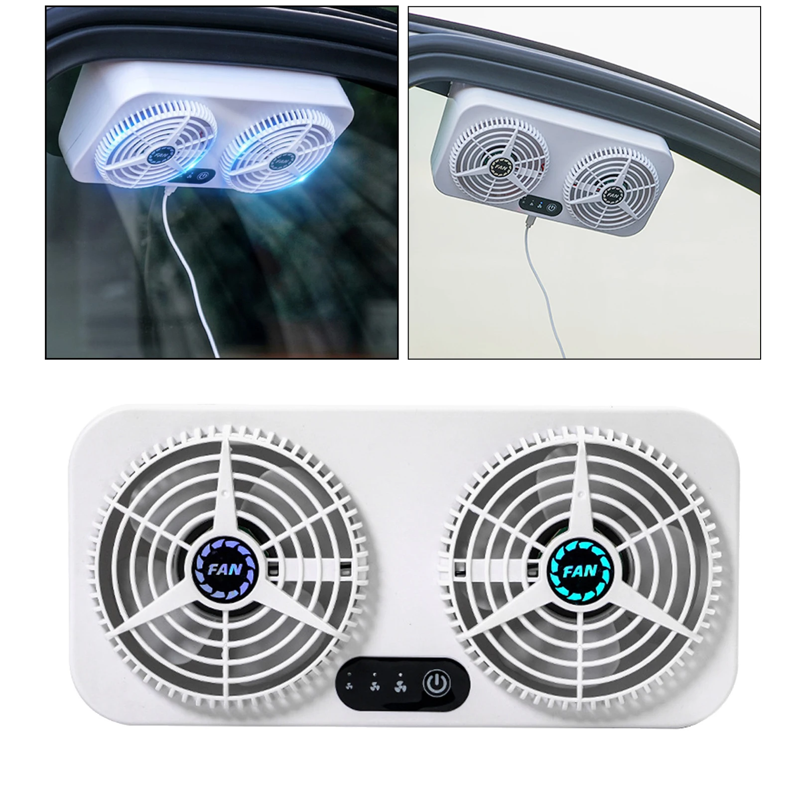 Car  Vehicle Window Windshield Cooling Fan Eliminate Smell  