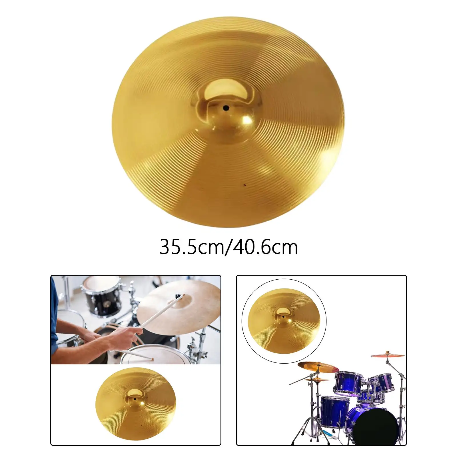 Brass Drum Cymbals Accessory Performance Stage Accessory Professional Replacements Replacements Cymbals Crash for Drum Set