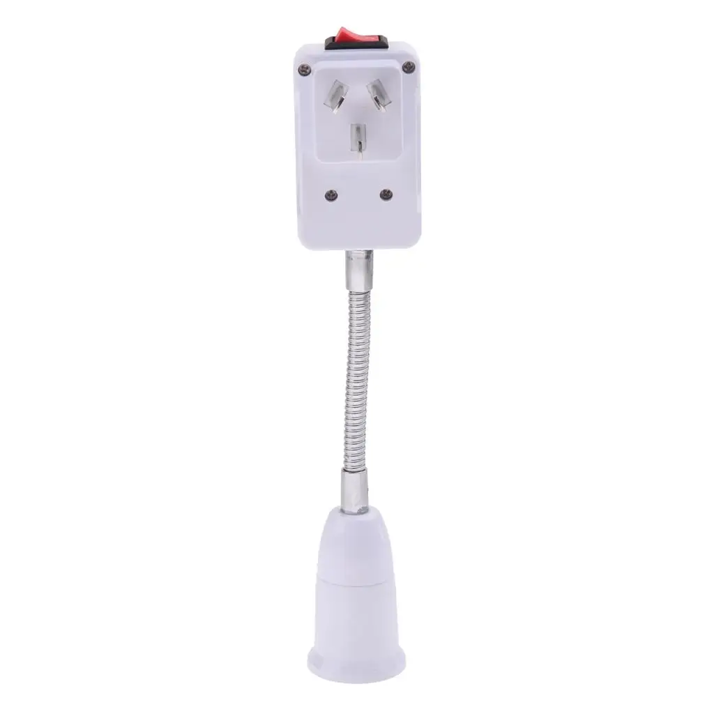 E27 Flexible Screw Socket Switch Bulb Lamp Base Holder AU Plug New