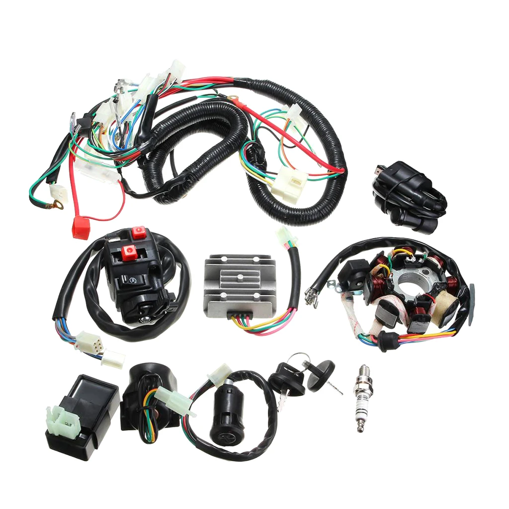 Wiring Harness Solenoid Coil  CDI For 125 150 250cc Motorcycle ATV