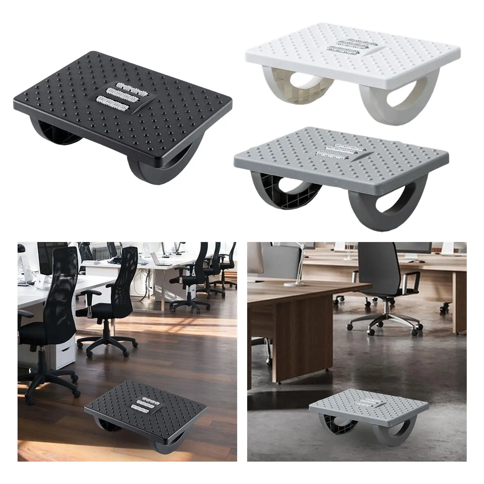 Foot Rest under Desk, Comfortable Office Footrests Can Swing 180 ° Foot Stool Support for Work Gaming Office Study Computer