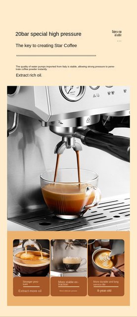 DEVISIB-cafetera profesional todo en uno con molinillo para capuchino,  electrodomésticos de cocina americanos, 220V/110V - AliExpress