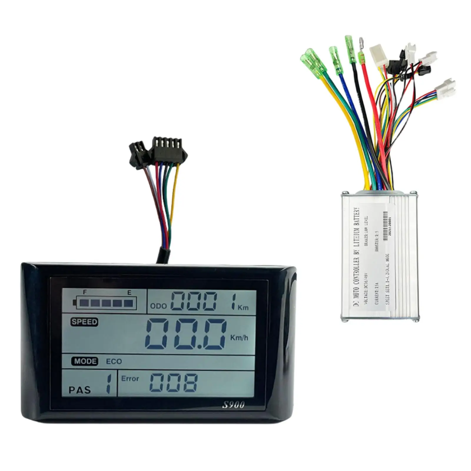 E-Bike Controller 36/48V Brushless Controller with LCD Display Panel