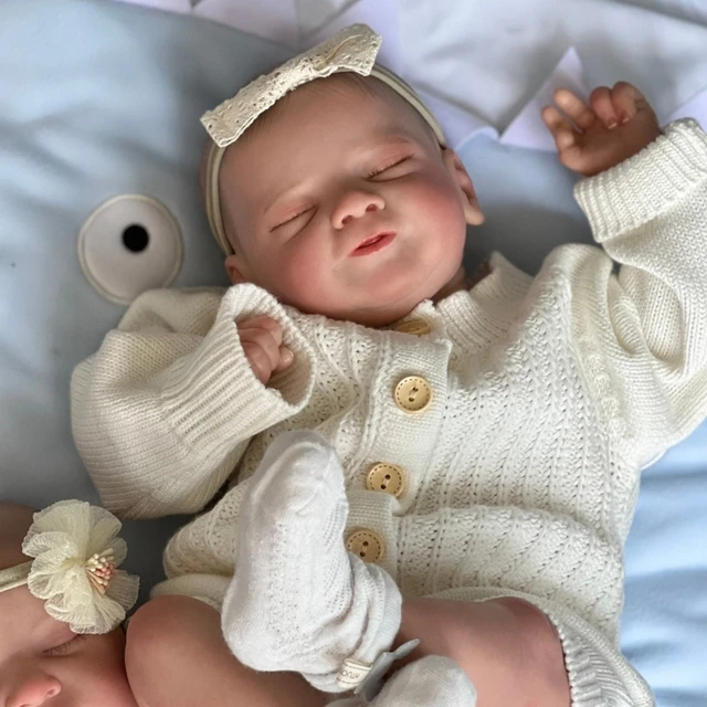 Boneca bebê recém-nascido Reborn, boneca bebê de silicone da vida