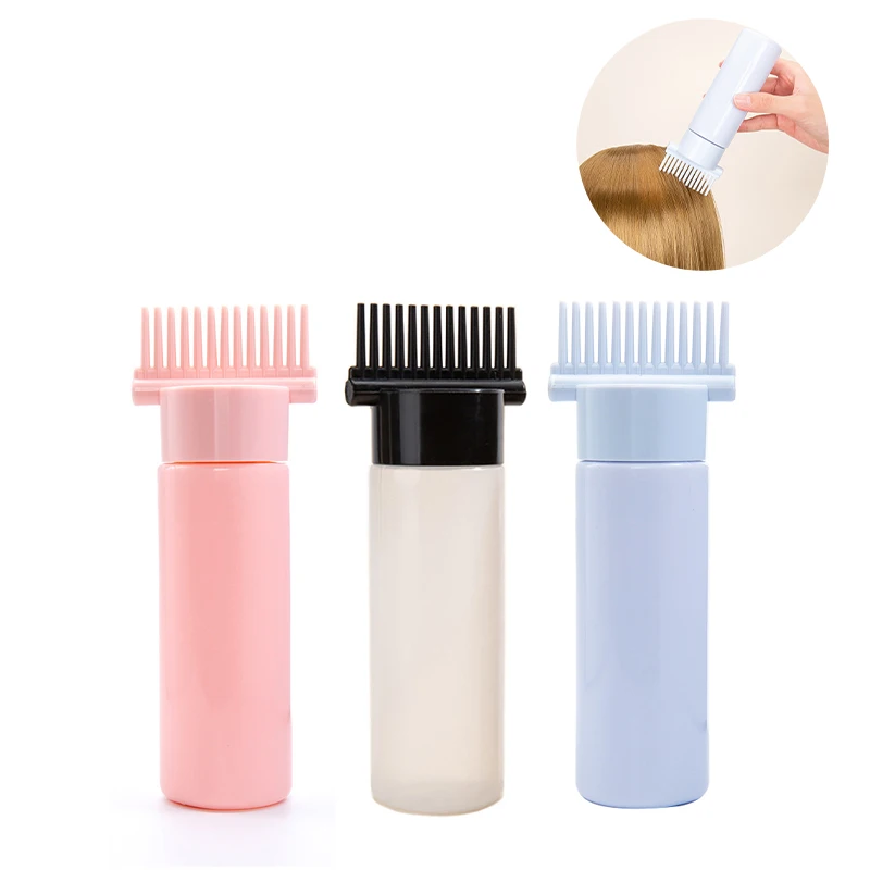 Description Picture 2 of itemRefillable Bottle For Hair Dye Shampoo Plastic Applicator Comb Dispensing Salon Oil Hair Coloring Hairdress Styling Tool