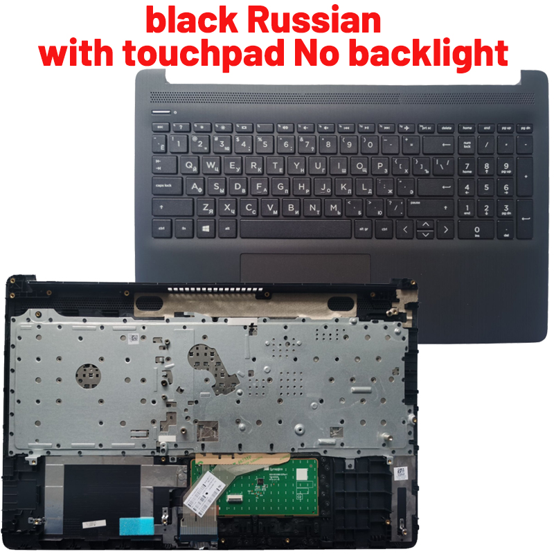 For HP 15-DA 15-DB 15T-DA 15T-DB 250 255 G7 TPN-C135 TPN-C136 Russian/US/UK/French/Spanish/Latin laptop keyboard palmrest upper