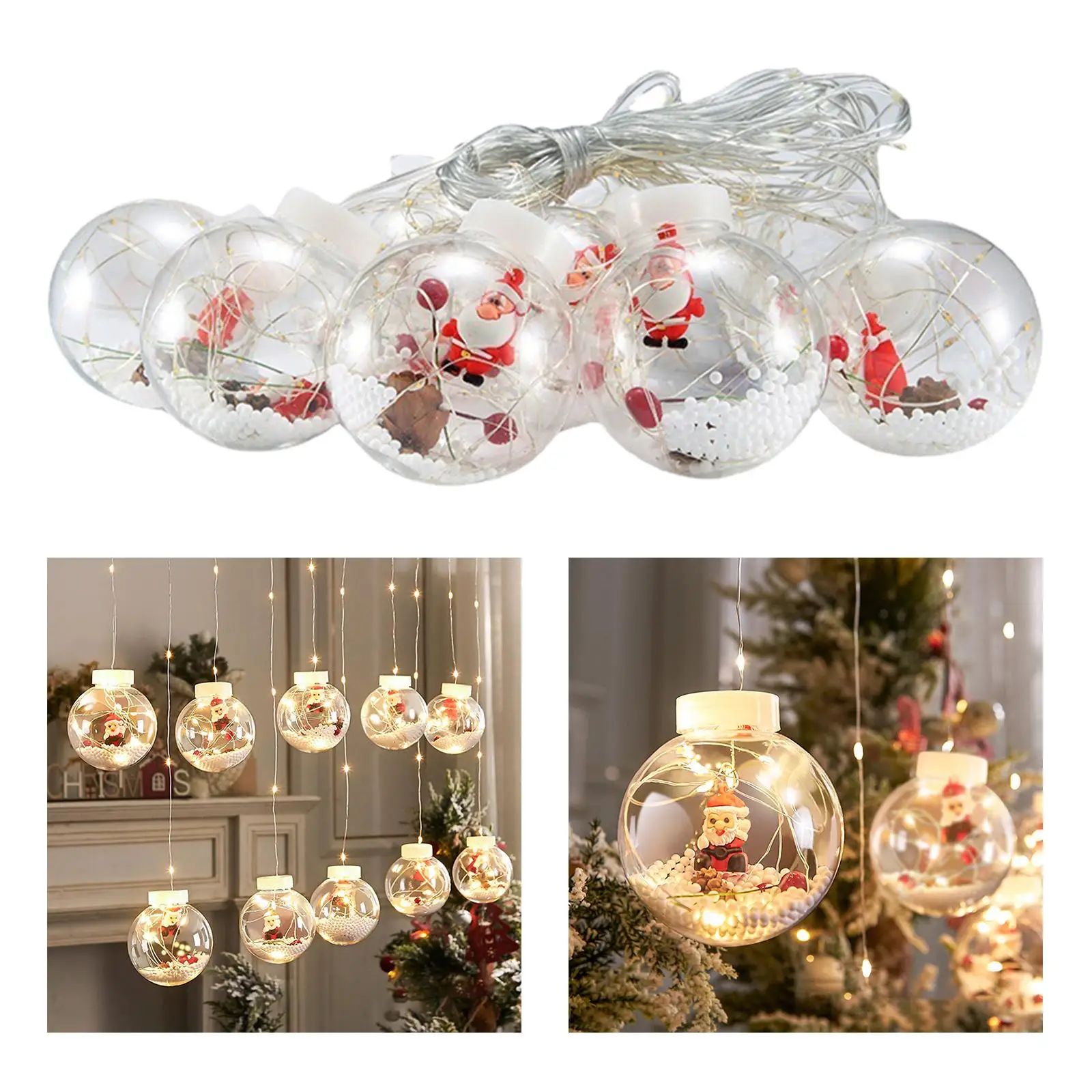 10Pcs LED Holiday Light CHRistmas Decorative Sting Lamp Room
