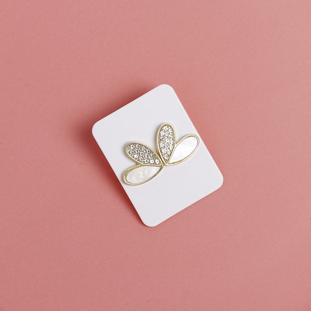 50PCS 4.5x3.5cm White Brown Black Vertical Display Cards For Jewelry Stud Earrings Cardboard Small Business Packaging Supplies