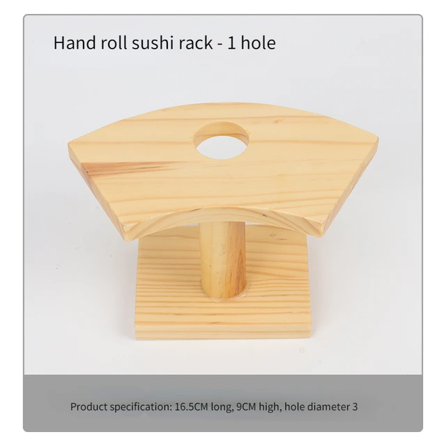 Suporte de exibição em rolo de mão com cone e sushi para comidas: perfeito  para restaurantes, eventos e bufês - comporta 12 cones - Feito de bambu  orgânico - 1 caixa - Restaurantware
