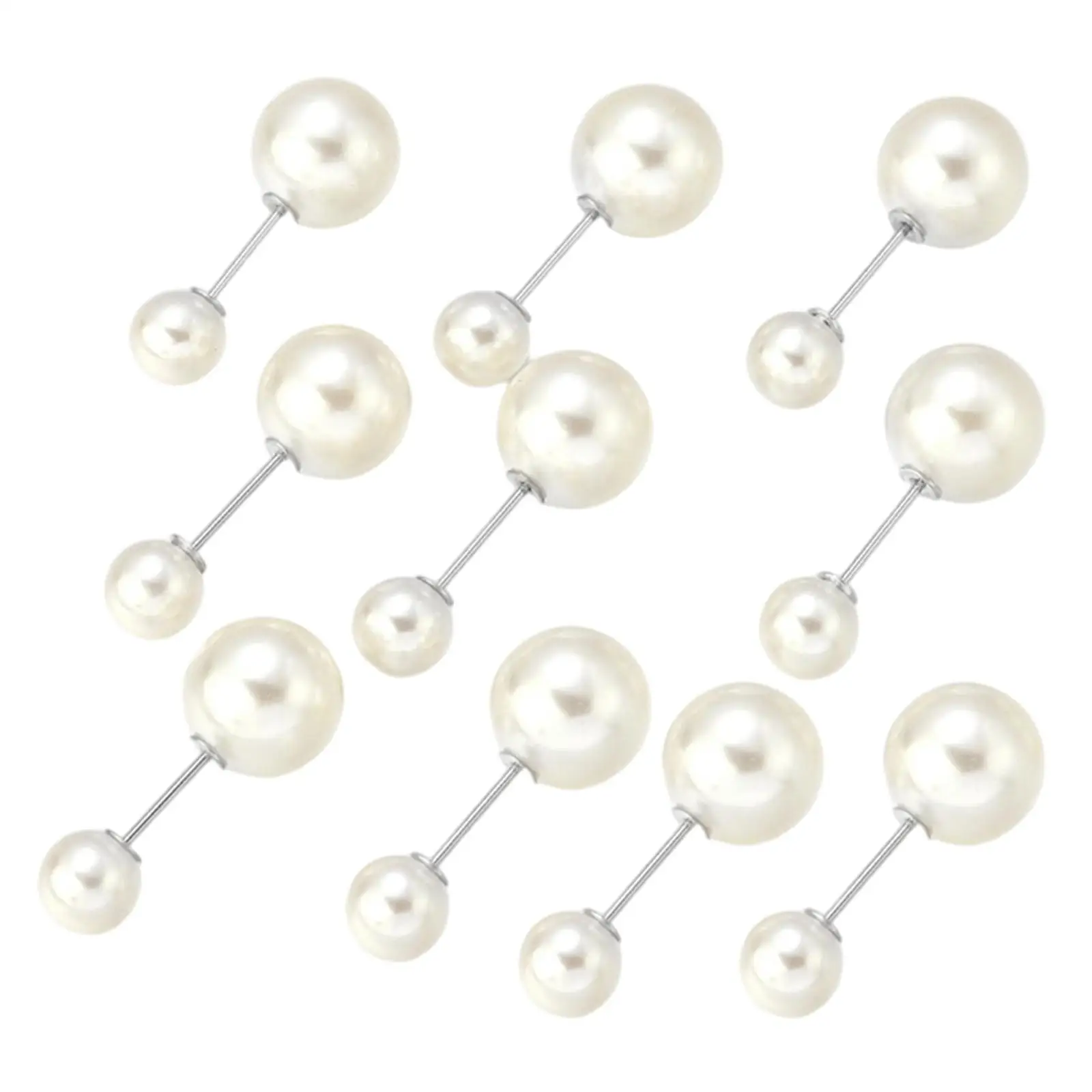 10 Pieces Pearl Brooch Pins Brooch Alloy Fashion Brooch Decor Party Wedding