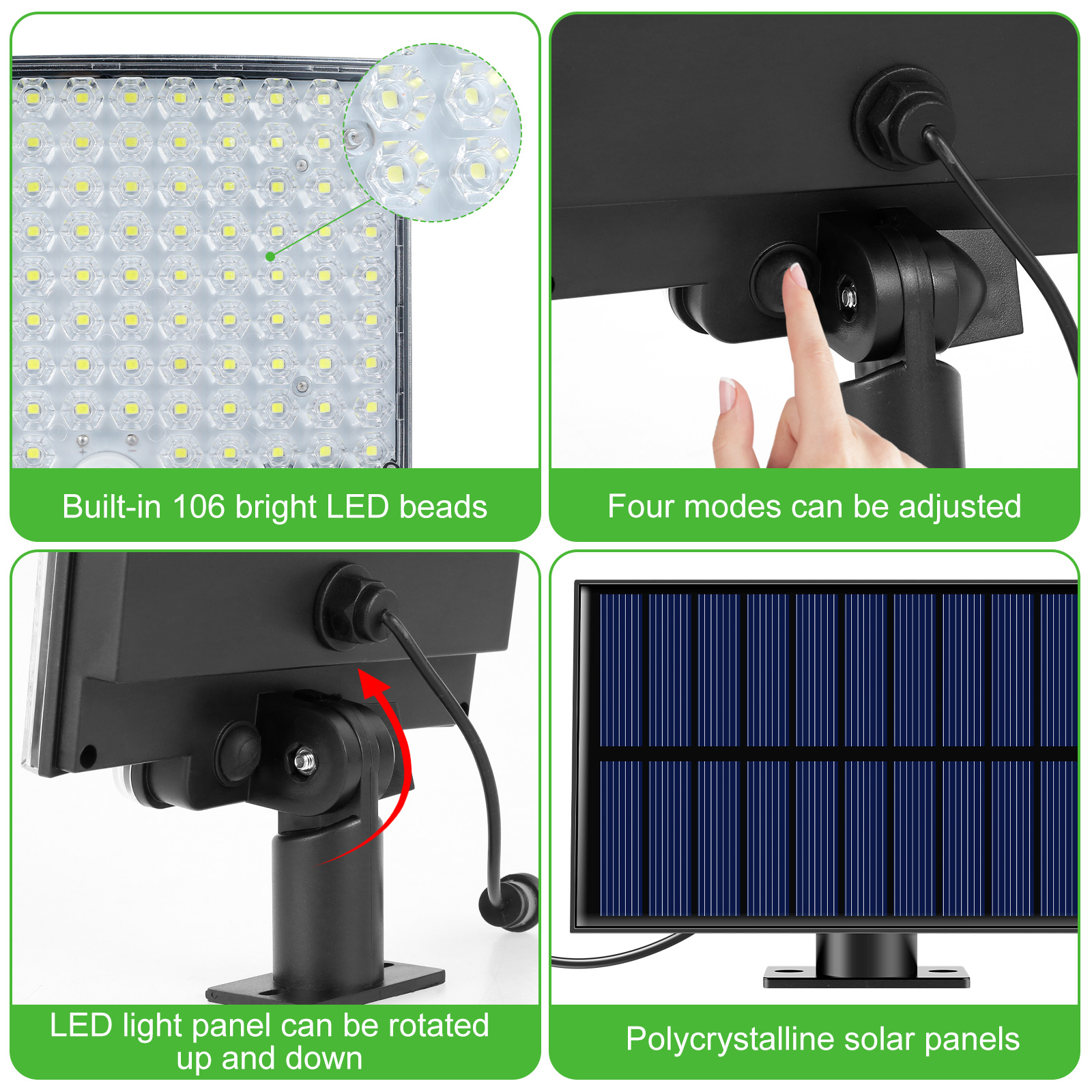 Impermeável Solar Lâmpada de parede com Motion