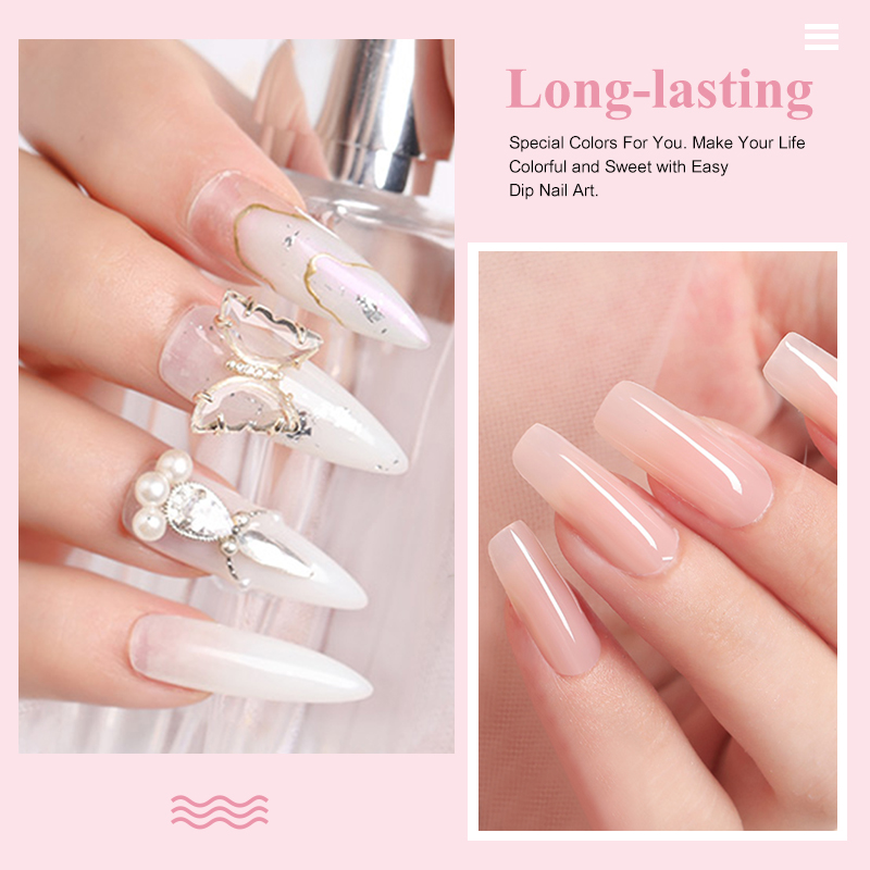 Best of Very Fine 28g / Box French White Clear Pink Nude Dipping Powder No Lamp Cure Nails Dip Powder Natural Dry Gel Nail Salon Effect Reviews & Tips - Image 6