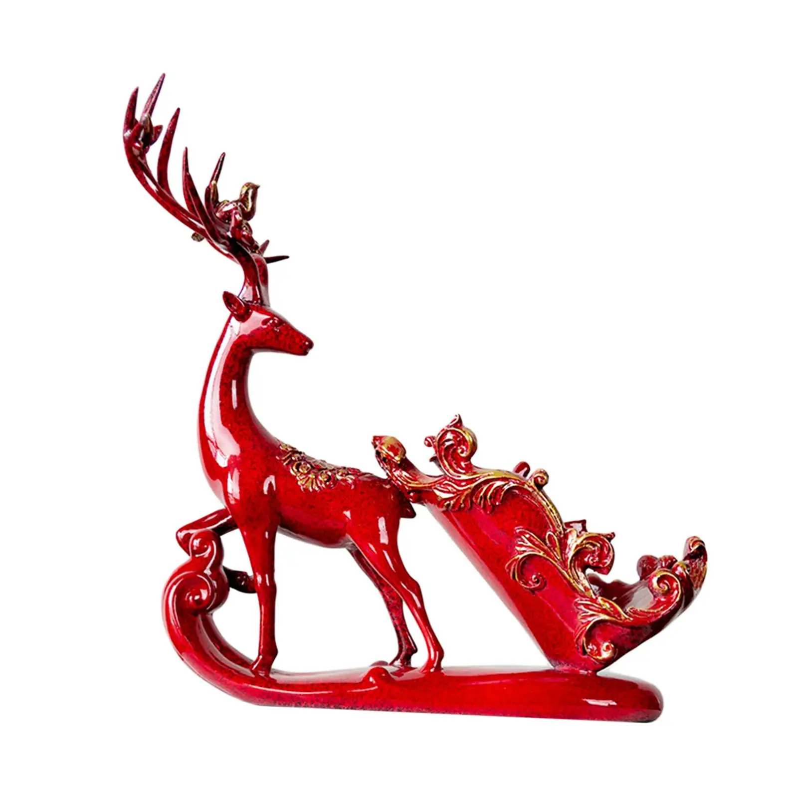 Display Shelf Nordic Deer Wine Rack Ornaments for Tabletop Cabinet Home