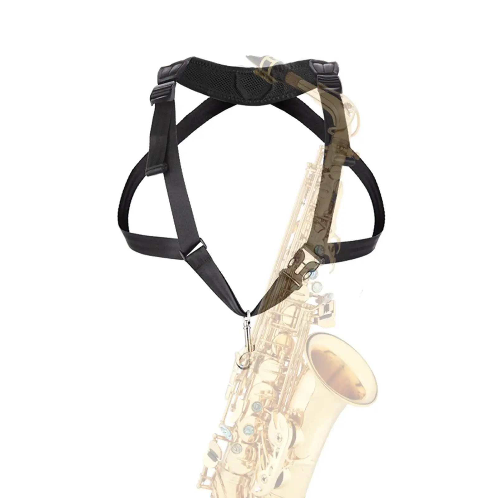 Professional  Neck Strap Metal Hook Breathable  Shoulder Harness Music Instrument Accessory for Tenor Soprano