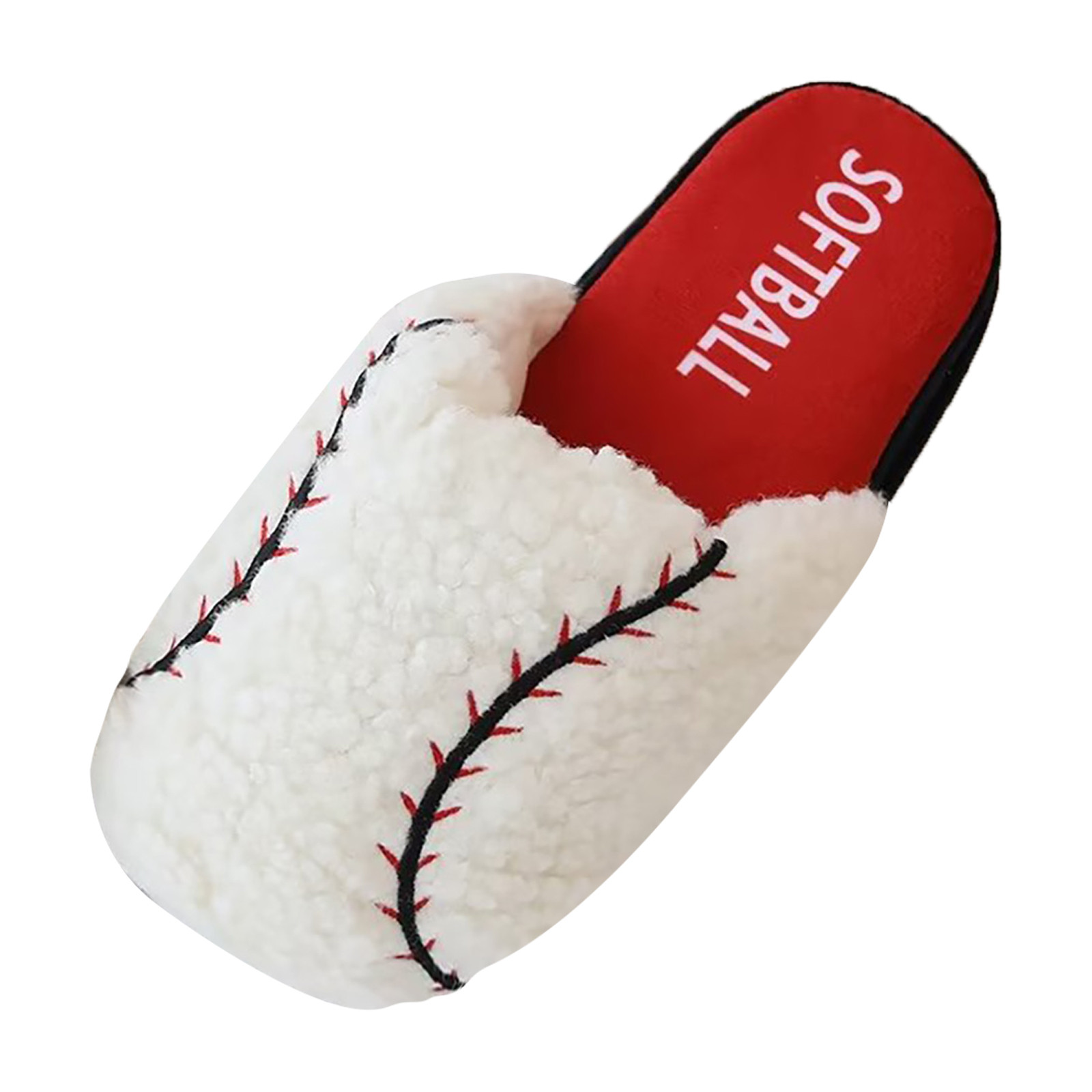 Autumn And Winter Baseball Parent Child Slippers Cute Women's Summer ...