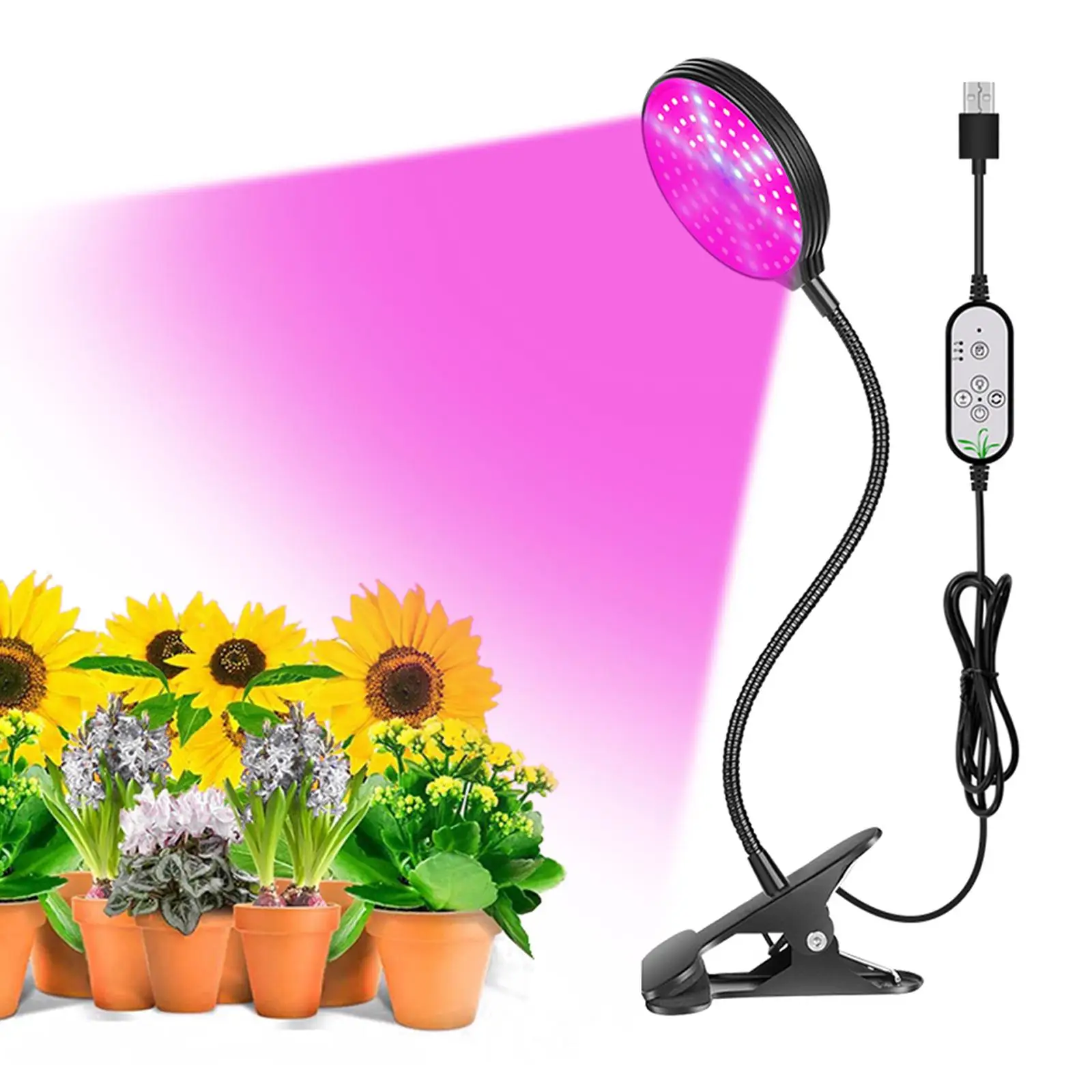 LED Grow Light USB  Lamp Full  With Control lamp for Plants   Tent