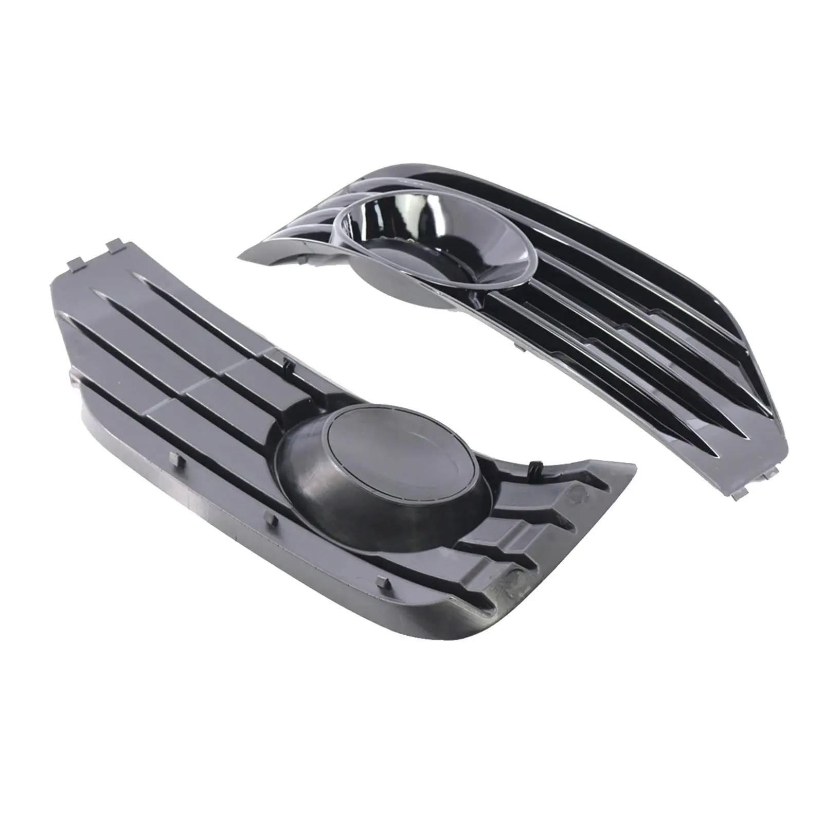 Gloss Black Fog Light Inserts Covers Direct Replaces Repair Parts Foglight
